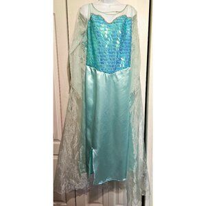 Frozen Elsa Adult Costume Dress Ice Winter Princess Halloween Women XL 18-20